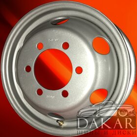 Газель 5.5j-16 6x170 et106 dia130 SRW silvel 1250 кг Штампованные диски Газель 5.5j-16 6x170 et106 dia130 SRW silvel 1250 кг