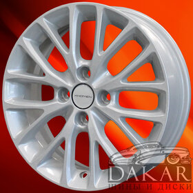 Диск 6j-15 4x98 36 58.6 F-Silver Khomen Wheels KHW-1506   Арт KHW100618 Литые диски Диск 6j-15 4x98 36 58.6 F-Silver Khomen Wheels KHW-1506   Арт KHW100618