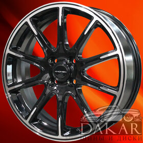 Диск 6.5j-17 4x100 41 60.1 Black-FP Khomen Wheels KHW-1707   Арт KHW103211 Литые диски Диск 6.5j-17 4x100 41 60.1 Black-FP Khomen Wheels KHW-1707   Арт KHW103211