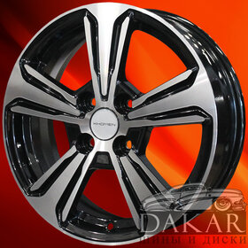 Диск 6j-15 4x100 48 54.1 Black-FP Khomen Wheels KHW-1502   Арт KHW100103 Купить диски Диск 6j-15 4x100 48 54.1 Black-FP Khomen Wheels KHW-1502   Арт KHW100103