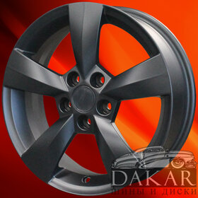 Диск 6j-15 5x100 38 57.1 Black Matt Khomen Wheels KHW-1504   Арт KHW100808 Литые диски Диск 6j-15 5x100 38 57.1 Black Matt Khomen Wheels KHW-1504   Арт KHW100808