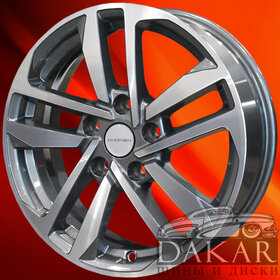 Диск 6.5j-16 5x114.3 45 67.1 Gray-FP Khomen Wheels KHW-1612   Арт KHW103113 Литые диски Диск 6.5j-16 5x114.3 45 67.1 Gray-FP Khomen Wheels KHW-1612   Арт KHW103113