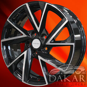 Диск 7j-17 5x108 50 63.3 Black-FP Khomen Wheels KHW-1714   Арт KHW102372 Купить диски Диск 7j-17 5x108 50 63.3 Black-FP Khomen Wheels KHW-1714   Арт KHW102372