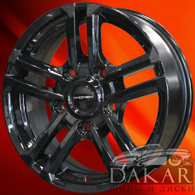 Диск 6.5j-16 5x139.7 35 98.5 Black Khomen Wheels KHW-1602   Арт KHW103307