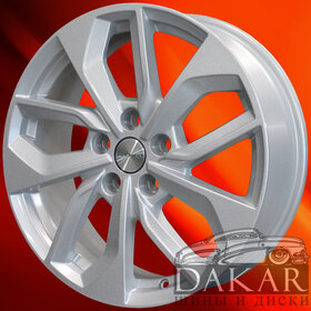 Диск 7j-17 5x108 43 65.1 F-Silver Khomen Wheels KHW-1703   Арт KHW105624 Литые диски Диск 7j-17 5x108 43 65.1 F-Silver Khomen Wheels KHW-1703   Арт KHW105624