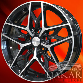 Диск 7j-17 5x114.3 48 67.1 Black-FP Khomen Wheels KHW-1709   Арт KHW106071 Литые диски Диск 7j-17 5x114.3 48 67.1 Black-FP Khomen Wheels KHW-1709   Арт KHW106071