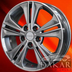 Диск 6j-16 5x114.3 43 67.1 Gray-FP Khomen Wheels KHW-1603   Арт KHW100321 Литые диски Диск 6j-16 5x114.3 43 67.1 Gray-FP Khomen Wheels KHW-1603   Арт KHW100321
