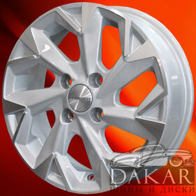 Диск 5.5j-14 4x98 35 58.5 F-Silver-FP Khomen Wheels KHW-1402   Арт KHW104101 Купить диски Диск 5.5j-14 4x98 35 58.5 F-Silver-FP Khomen Wheels KHW-1402   Арт KHW104101