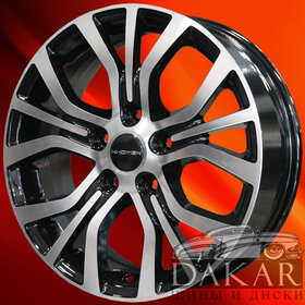 Диск 6.5j-16 5x114.3 43 67.1 Black-FP Khomen Wheels KHW-1608   Арт KHW109028 Литые диски Диск 6.5j-16 5x114.3 43 67.1 Black-FP Khomen Wheels KHW-1608   Арт KHW109028