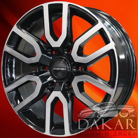 Диск 8j-17 6x139.7 46 67.1 Black-FP Khomen Wheels KHW-1723   Арт KHW111043 Литые диски Диск 8j-17 6x139.7 46 67.1 Black-FP Khomen Wheels KHW-1723   Арт KHW111043