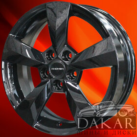 Диск 6j-15 5x100 38 57.1 Black Khomen Wheels KHW-1504   Арт KHW100807 Литые диски Диск 6j-15 5x100 38 57.1 Black Khomen Wheels KHW-1504   Арт KHW100807