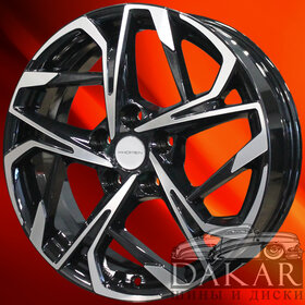 Диск 7j-17 5x108 50 63.3 Black-FP Khomen Wheels KHW-1716   Арт KHW102862 Литые диски Диск 7j-17 5x108 50 63.3 Black-FP Khomen Wheels KHW-1716   Арт KHW102862