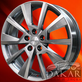 Диск 7j-18 5x108 33 60.1 Gray-FP Khomen Wheels KHW-1802   Арт KHW102495 Литые диски Диск 7j-18 5x108 33 60.1 Gray-FP Khomen Wheels KHW-1802   Арт KHW102495