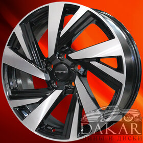 Диск 7.5j-18 5x108 40 60.1 Black-FP Khomen Wheels KHW-1801   Арт KHW101438 Литые диски Диск 7.5j-18 5x108 40 60.1 Black-FP Khomen Wheels KHW-1801   Арт KHW101438