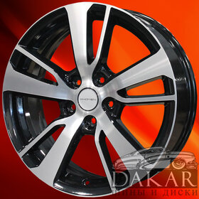 Диск 7j-17 5x108 50 63.4 Black-FP Khomen Wheels KHW-1704   Арт KHW105745 Литые диски Диск 7j-17 5x108 50 63.4 Black-FP Khomen Wheels KHW-1704   Арт KHW105745